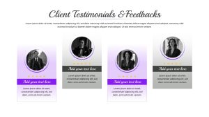 UGC Portfolio Presentation Testimonials And Feedbacks