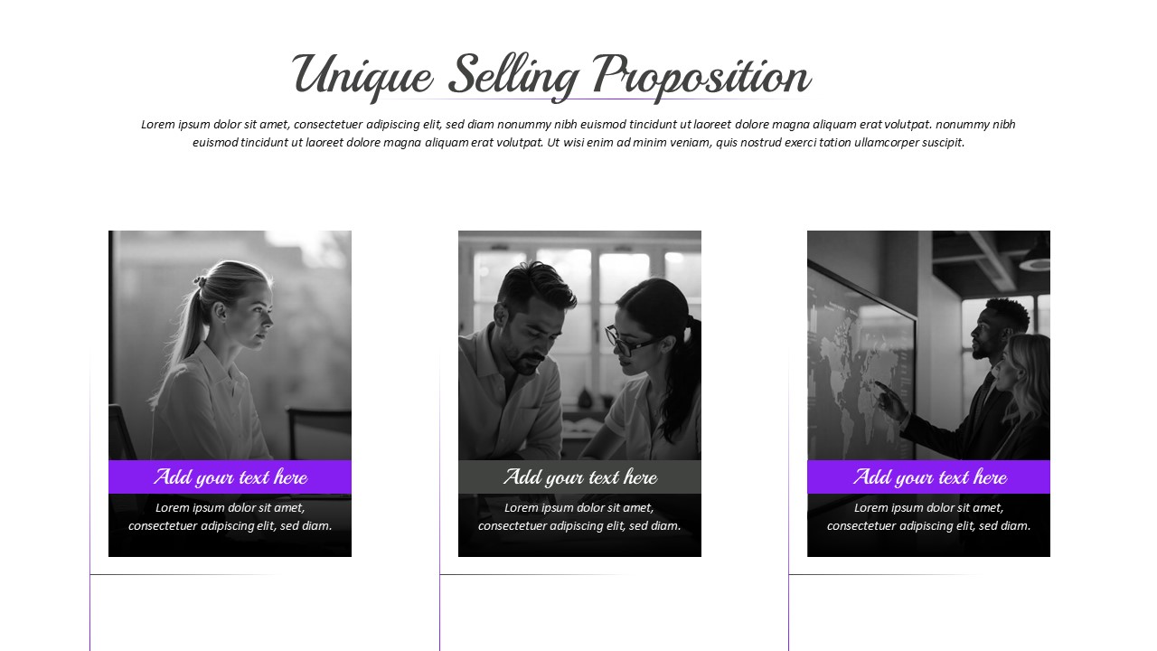 UGC Portfolio Unique Selling Proposition Slide