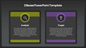 2 Boxes PowerPoint Template