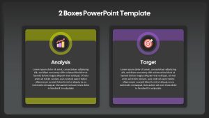 2 Boxes Product Comparison Slide