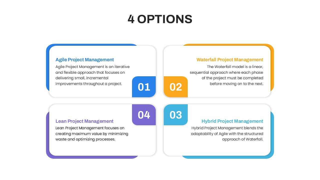 4 Options PowerPoint Template