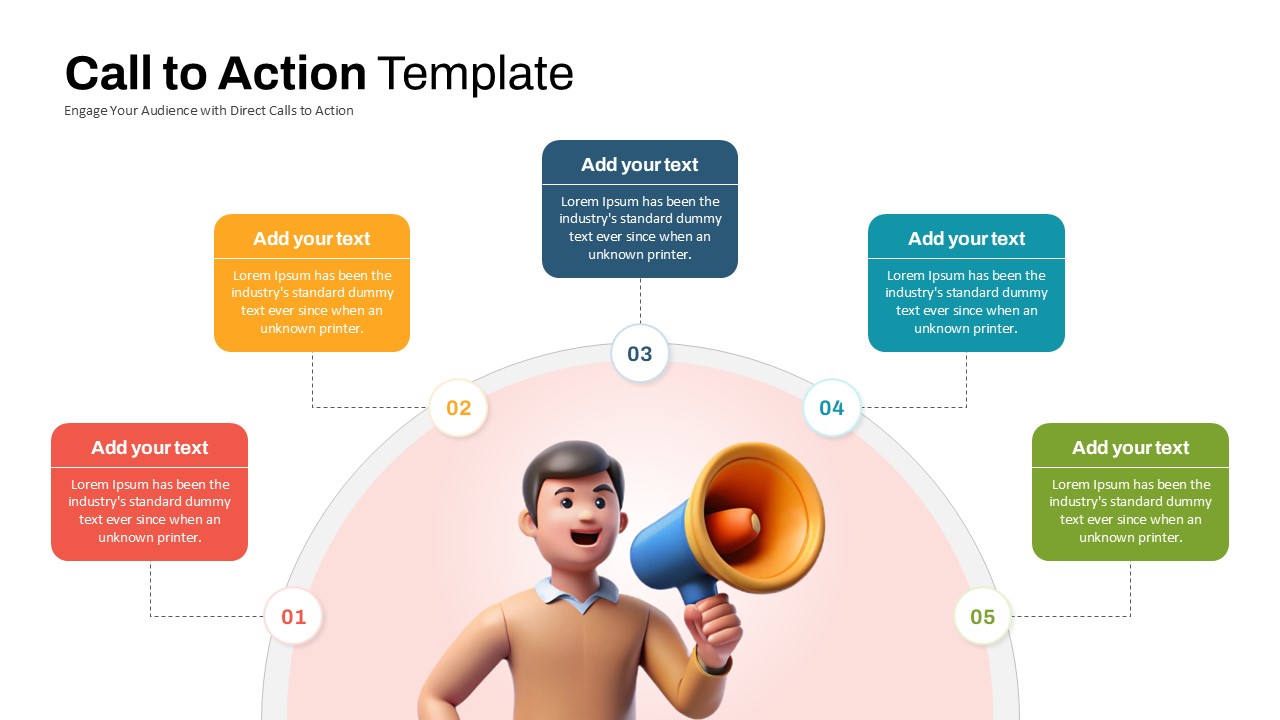 5 Options Call to Action Presentation Delivery