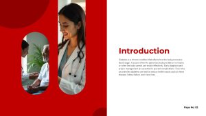 Diabetes PowerPoint Template Introduction Slide