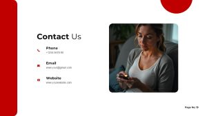 Diabetes Treatment Contact Us PowerPoint Slide