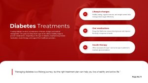 Diabetes Treatment PowerPoint Slide
