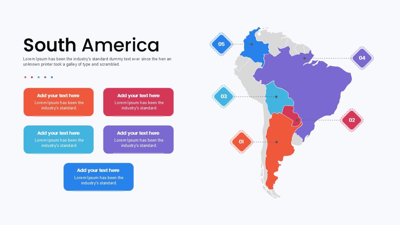 Editable South America PowerPoint Template