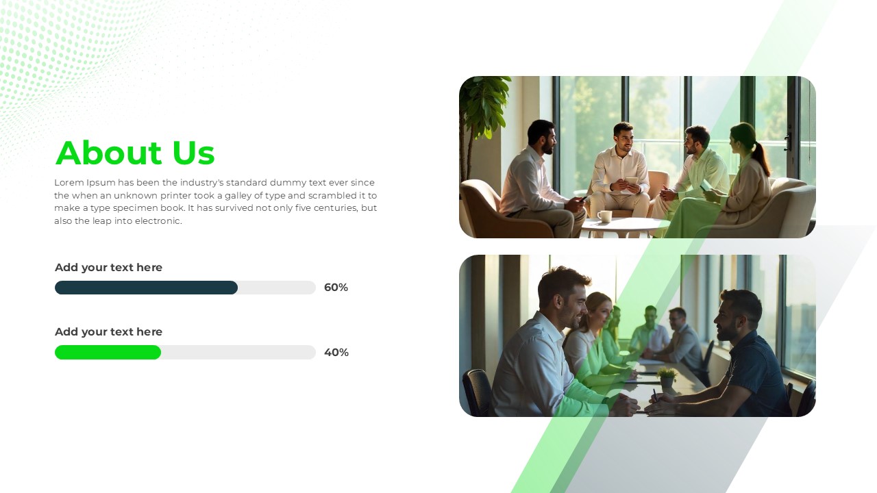 ICT Company Profile About Us Presentation Slide