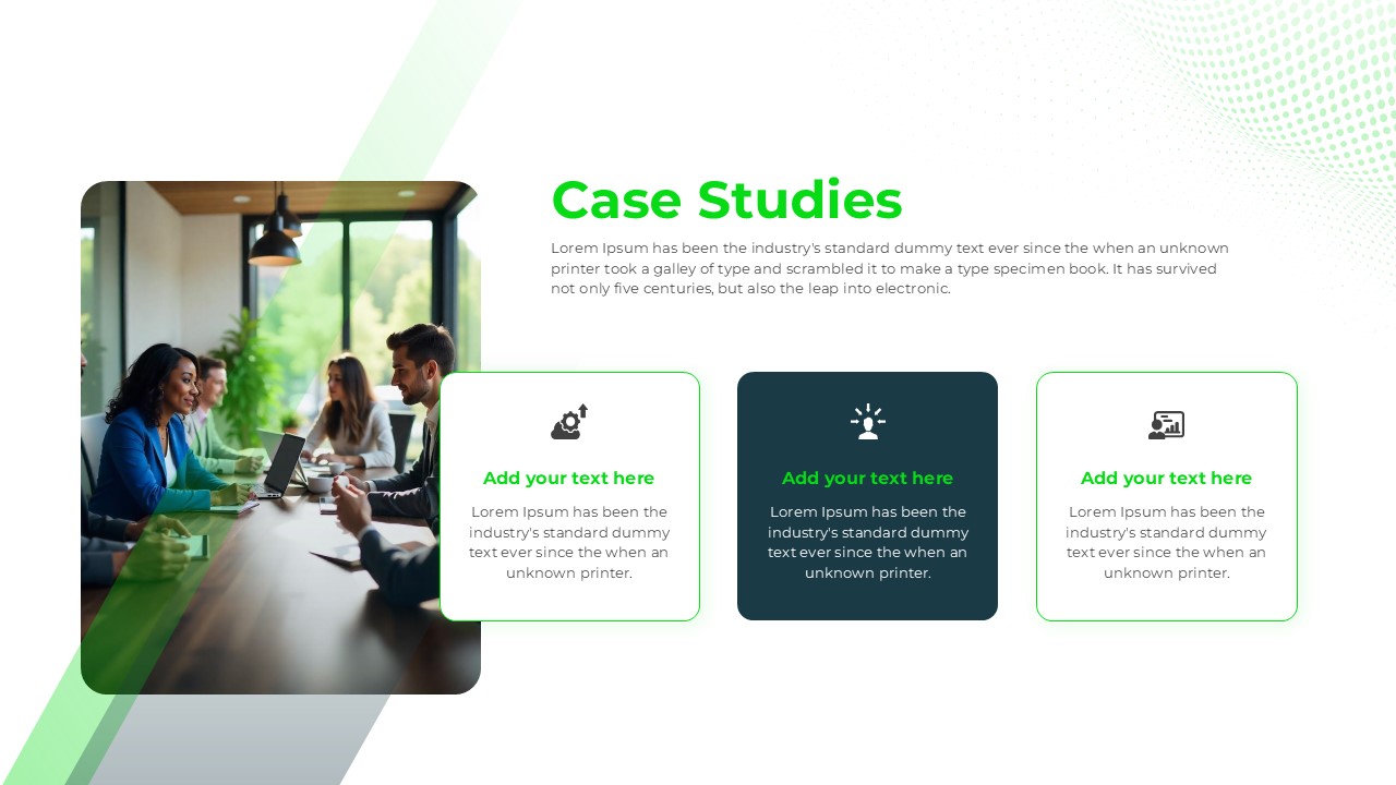 ICT Company Profile Case Studies Presentation Slide