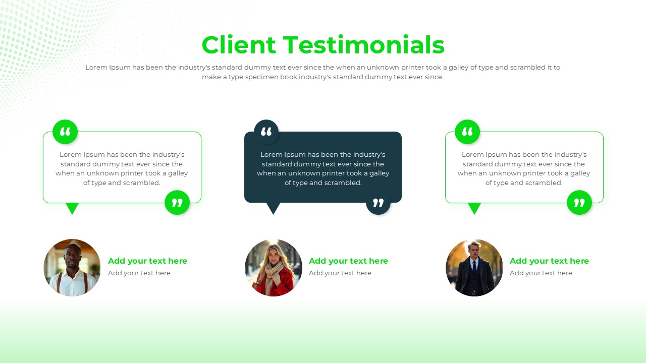 ICT Company Profile Clients Testimonials Presentation Slide
