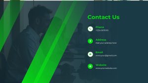 ICT Company Profile Contact Us Presentation Slide