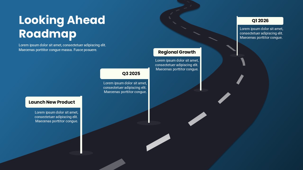 Looking Ahead Roadmap Presentation Slide