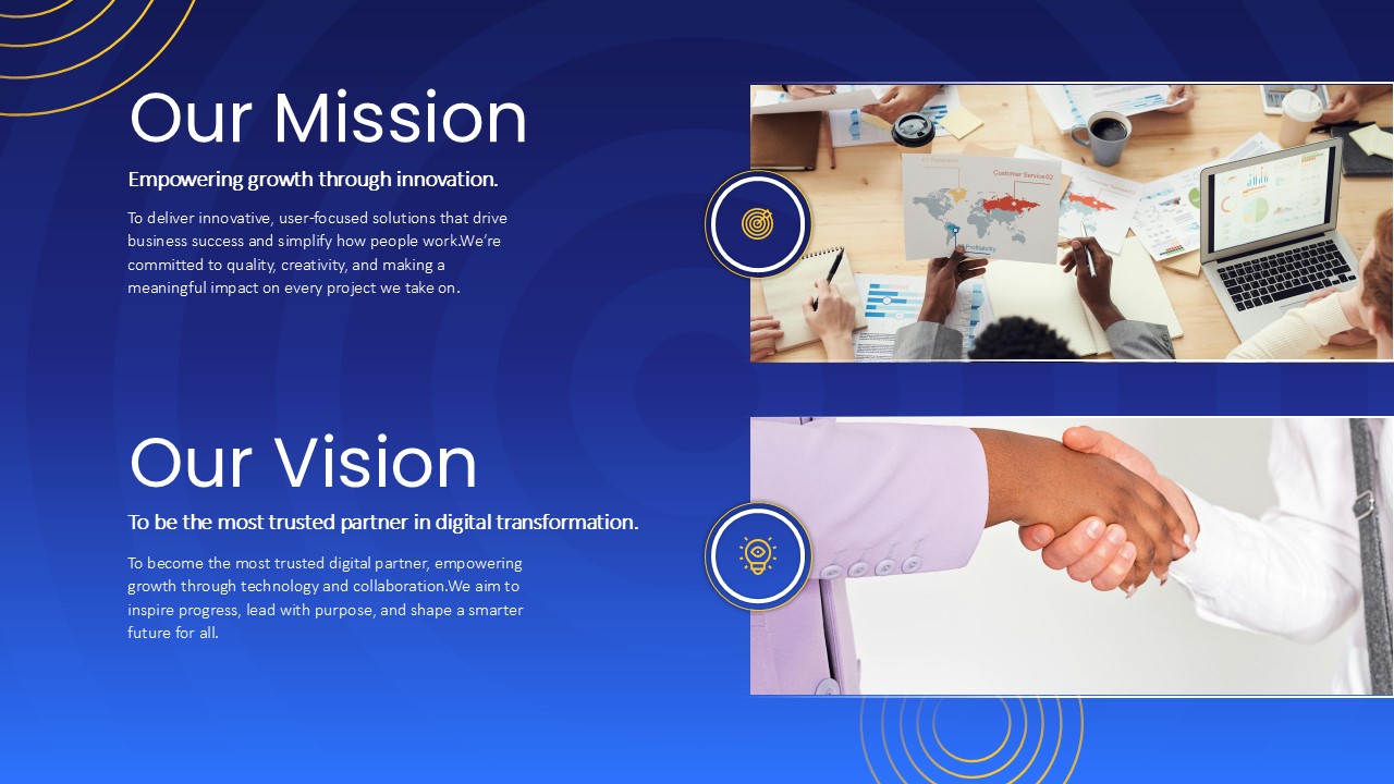 Townhall Meeting Mission Vision Presentation Slide
