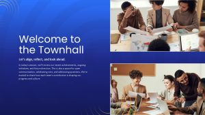 Townhall Meeting Welcome Presentation Slide