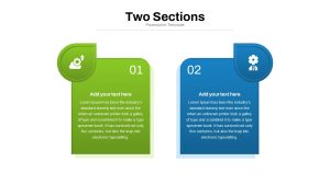 Two Sections Comparison PowerPoint Template