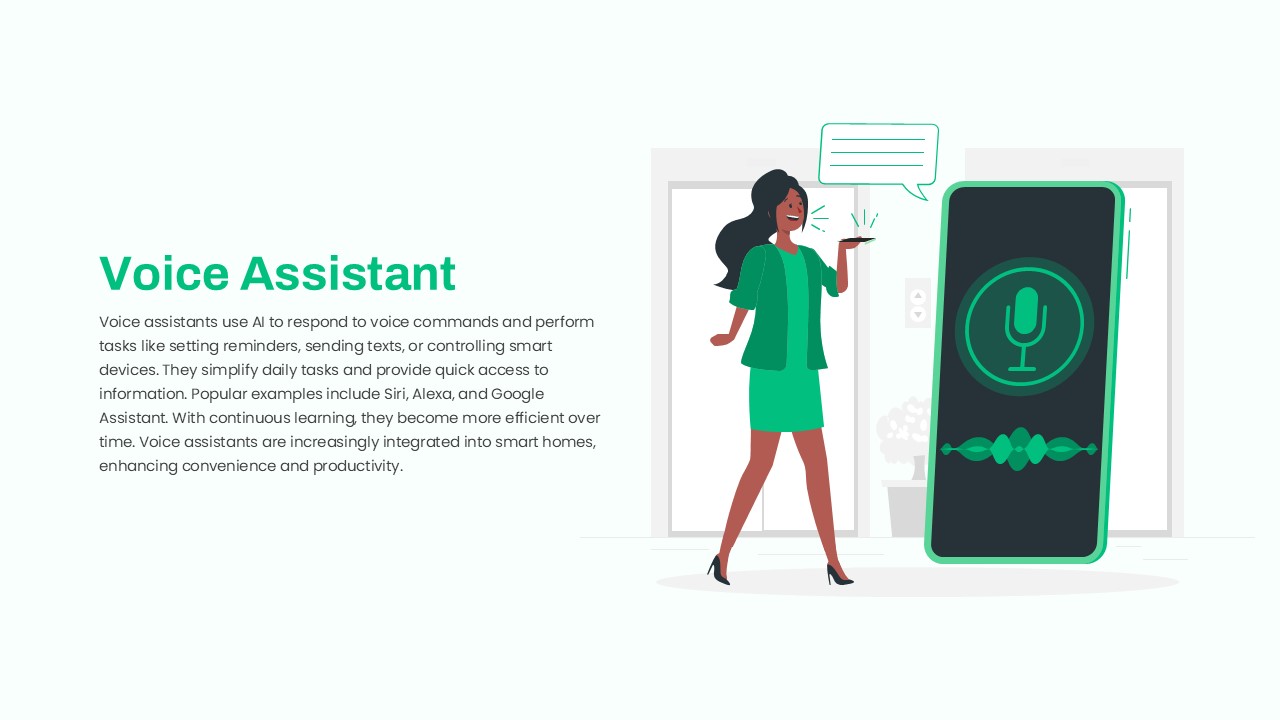 Voice Assistant PowerPoint Template