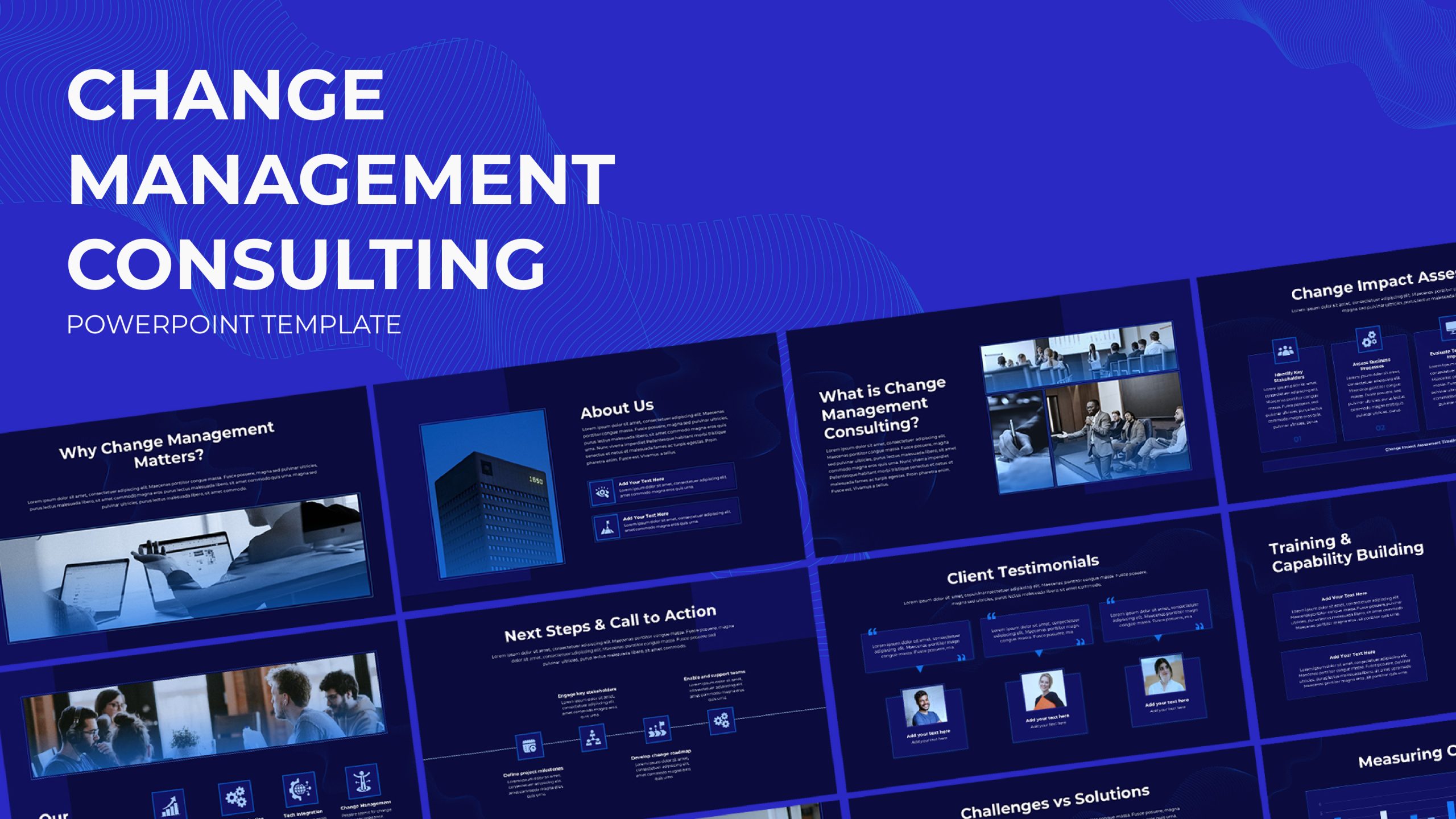 Change Management Consulting template for PowerPoint & Google Slides
