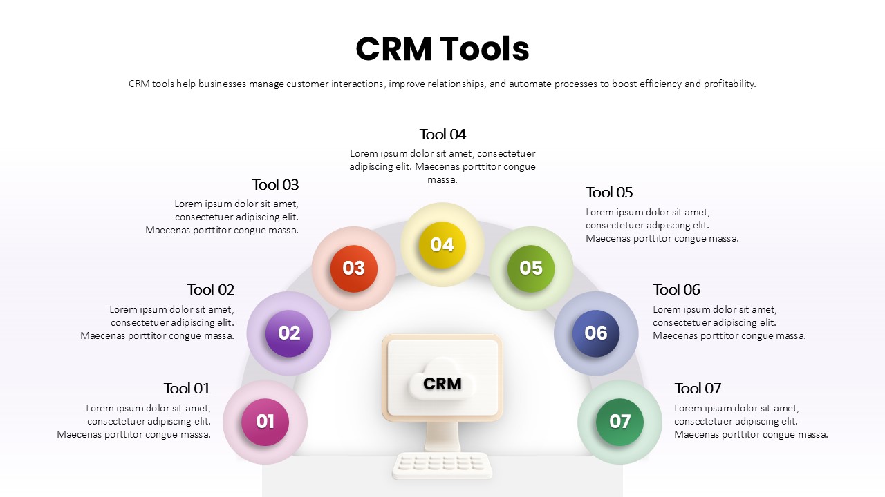 CRM Tools PowerPoint Template