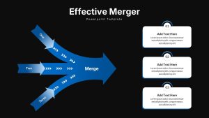 Effective Merger PowerPoint Template Dark