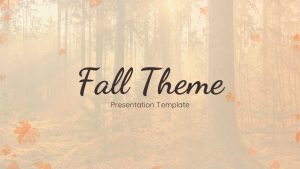 Fall Theme Presentation Template for PPT Google Slides