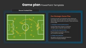 Game Plan PowerPoint Template Dark