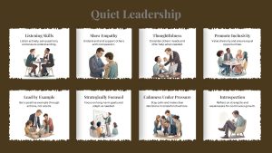 Quiet Leadership PowerPoint Template & google slide Dark