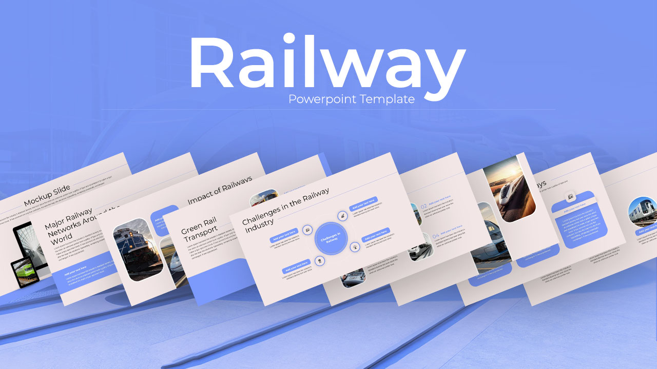 Railway Powerpoint Template-cover