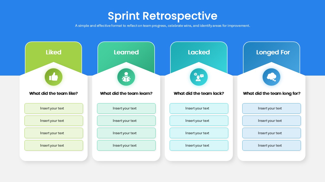 Sprint Retrospective PowerPoint Template