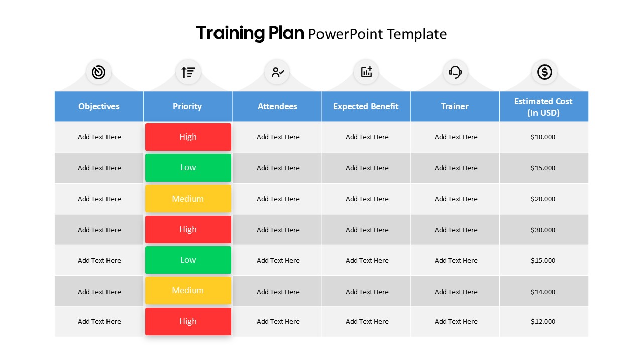 Training Plan PowerPoint Template