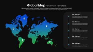 global-map-template-powerpoint-google-slides-dark-blue-green
