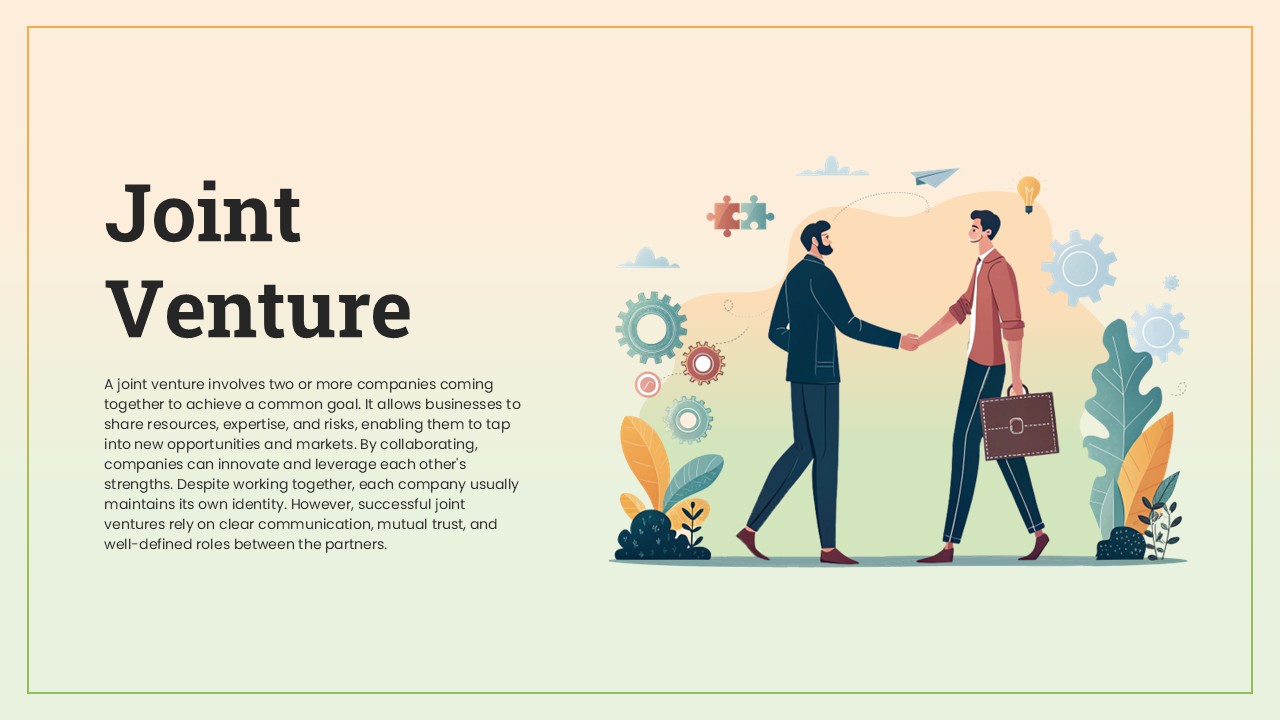 Joint Venture Concept Explanation for PowerPoint & Google Slides