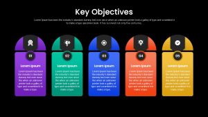 key-objectives-template-powerpoint-google-slides-dark-purple-green-blue-orange-yellow