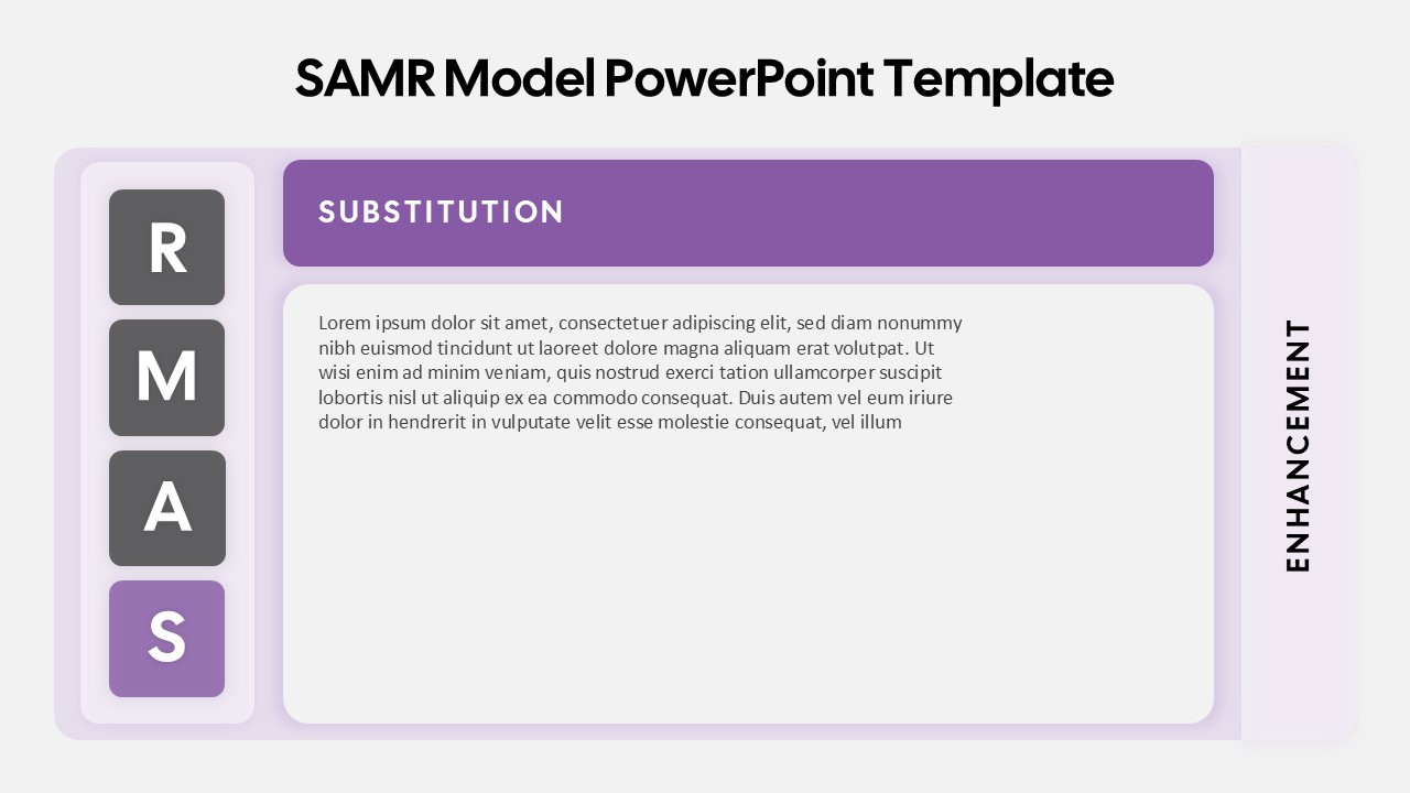 samr-model-template-powerpoint-google-slides-purple