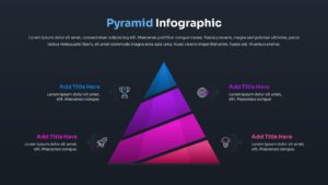 4 Level Pyramid Infographic Presentation Slide