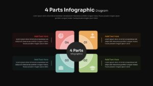 4-Section Infographic Presentation Slide Template for PowerPoint And Google Slides