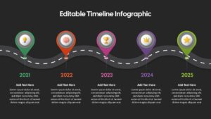5-Year Road Timeline Infographic Presentation Slide