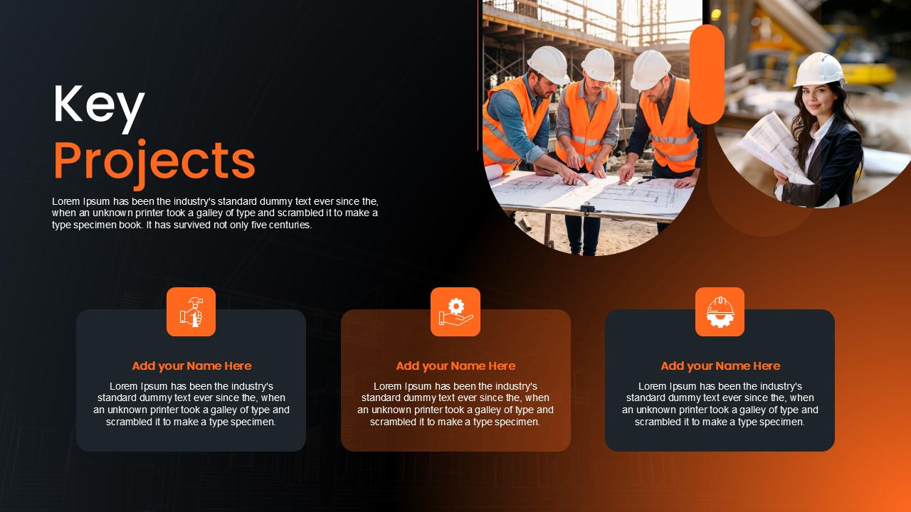 Civil Engineering Company Profile Projects Presentation Slide