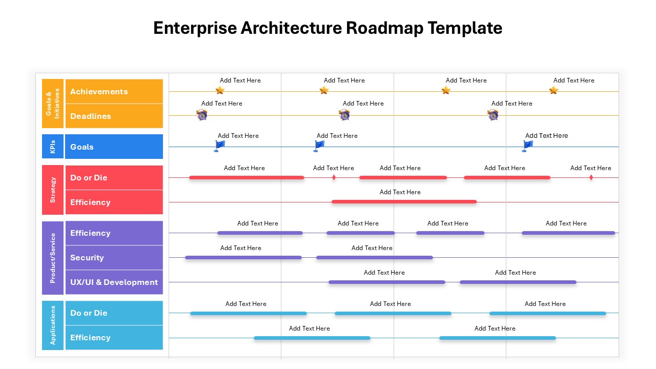 Enterprise Architecture Roadmap Presentation Template for PowerPoint & Google Slides