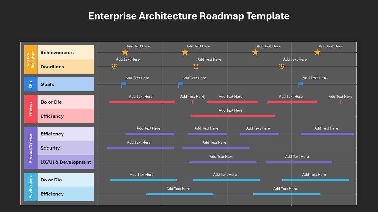 Enterprise Architecture Roadmap Presentation Template for PowerPoint & Google Slides