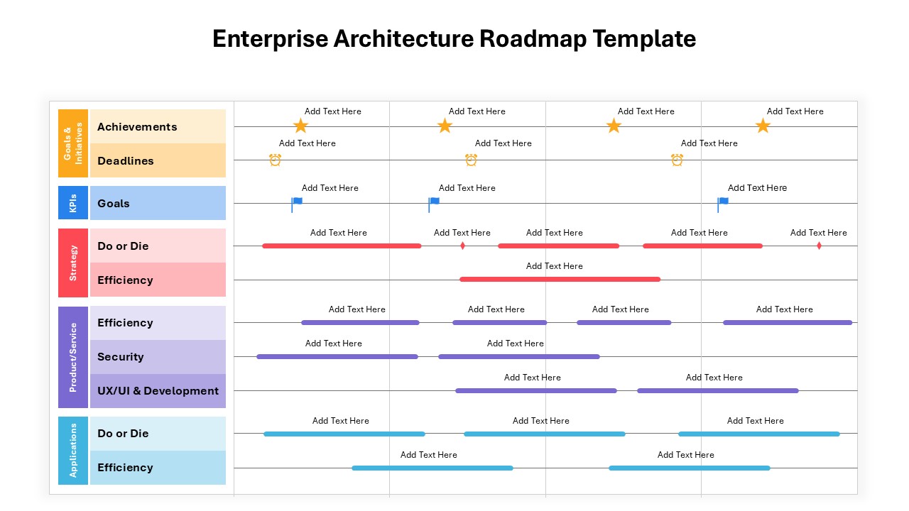 Enterprise Architecture Roadmap Template for PowerPoint & Google Slides