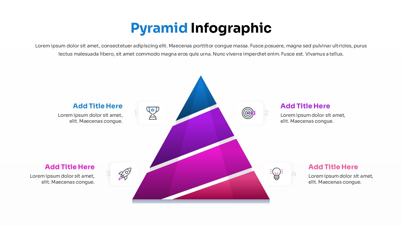 Four Level Pyramid Infographic Presentation Template