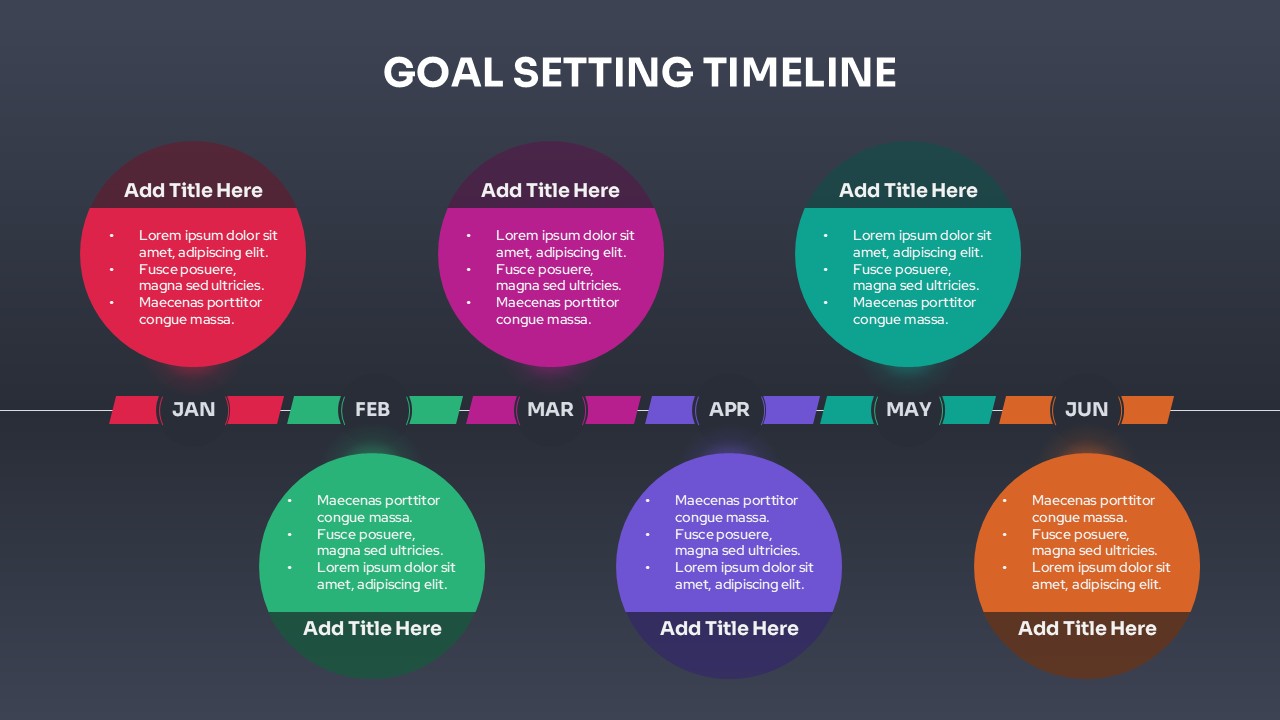 Goal Setting Timeline Roadmap Presentation Slide for PowerPoint & Google Slides