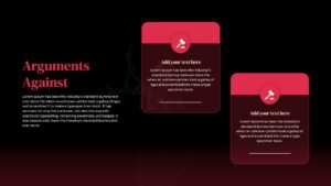 Law School Presentation Deck Arguments Against Slide