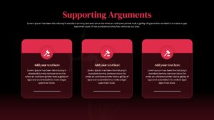 Law School Presentation Deck Supporting Arguments Slide