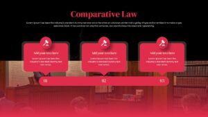 Law School Presentation Deck Comparative Slide