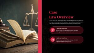 Law School Presentation Deck Case Overview Slide