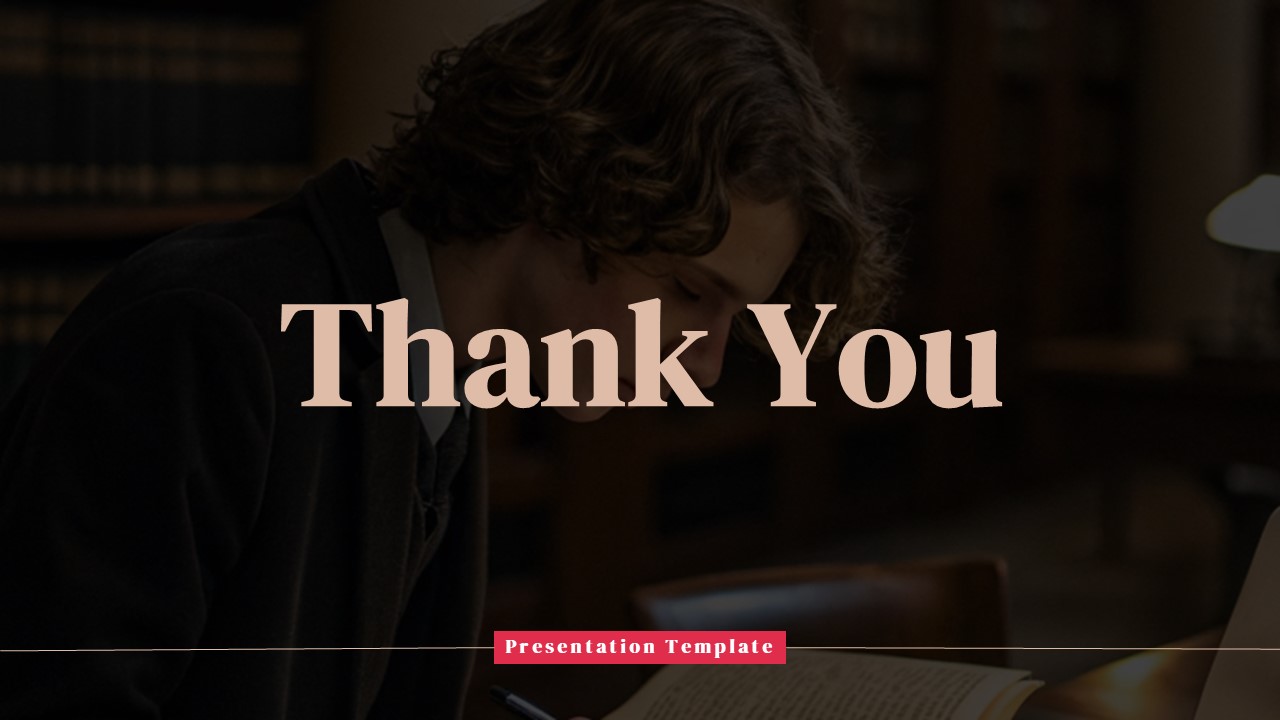 Law School Presentation Deck Thankyou Ending Slide