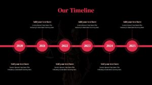 Law School Presentation Deck Timeline Slide