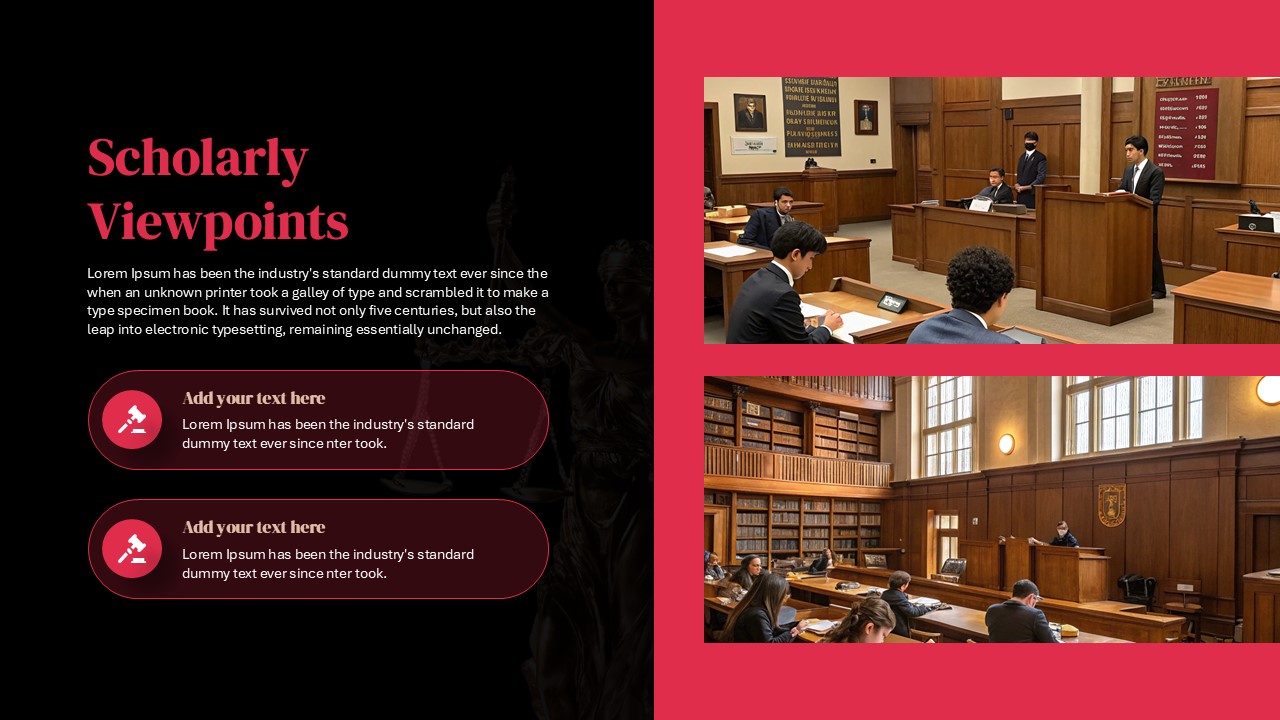 Law School Presentation Deck Scholarity Viewpoints Slide