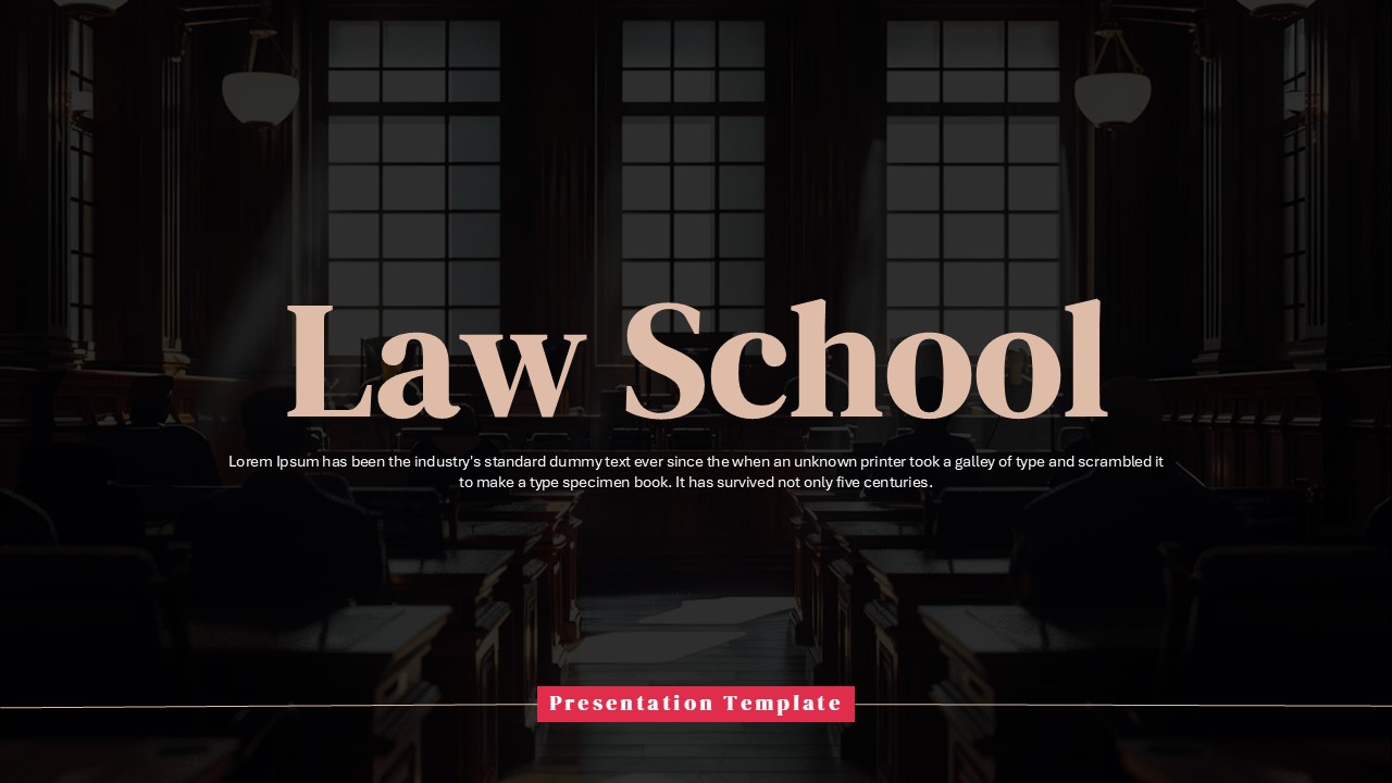 Law School Presentation Deck for PowerPoint & Google Slides