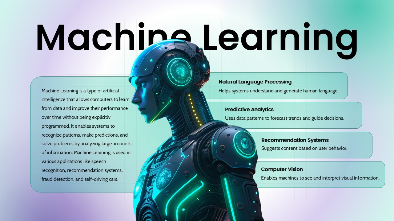 Machine Learning Presentation Slide for PowerPoint & Google Slides